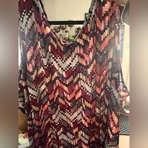Tank top blouse multi colored